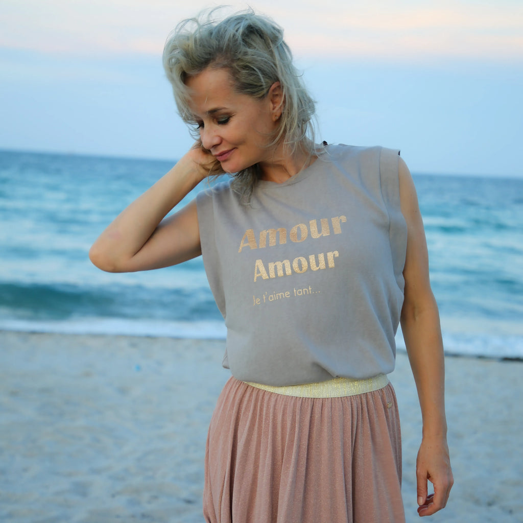 Beach photo Amour Amour Glitter Tank Top Spiritual Fashion by CocoMilkyWay