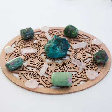 CocoMilkyWay Divine Union crystal grid by CocoMilkyWay, a sacred tool for heart-led manifestation