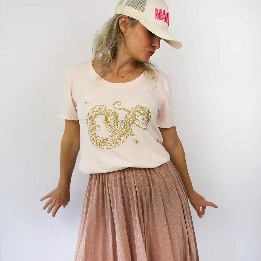 Spiritual Fashion by CocoMilkyWay Dragon Graphic T-shirt