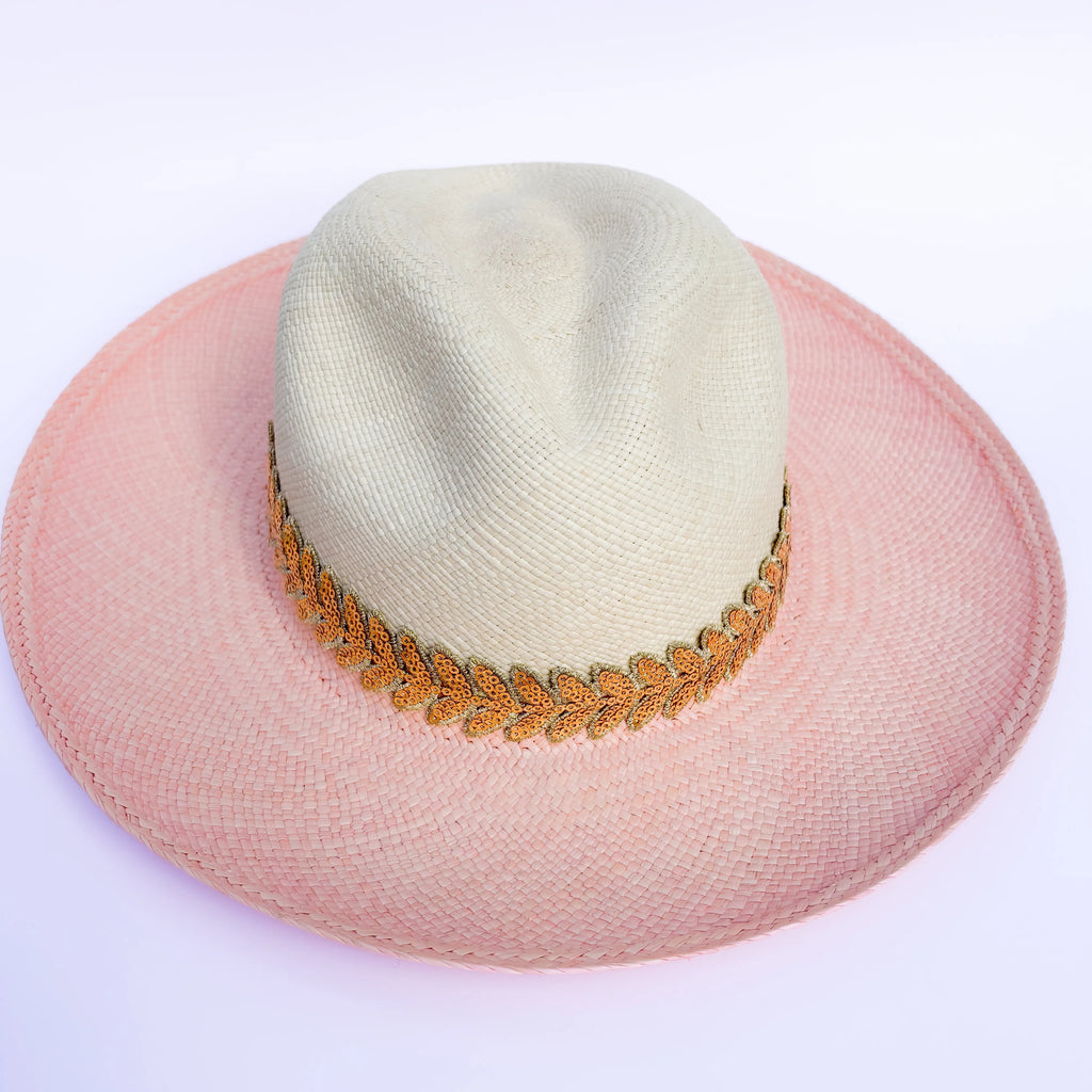 Two straw hats with different colored brims Spiritual Fashion by CocoMilkyWay