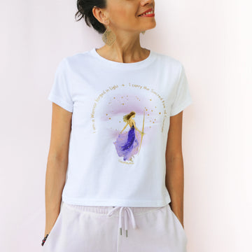 Graphic T-shirt of a Goddess Spiritual Fashion by CocoMilkyWay