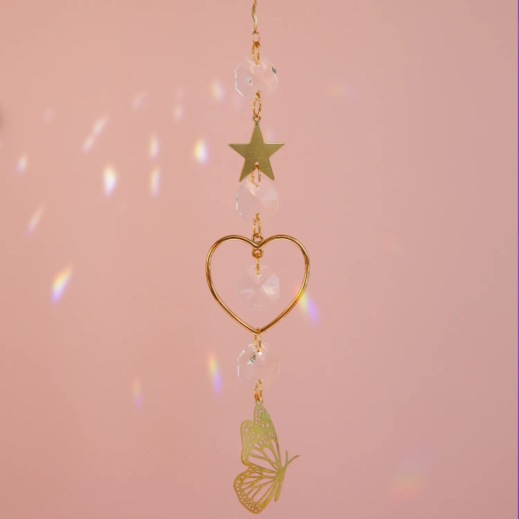 Butterfly suncatcher by CocoMilkyWay, enchanting light-reflecting decor for a child’s room, bringing softness and magic to the space