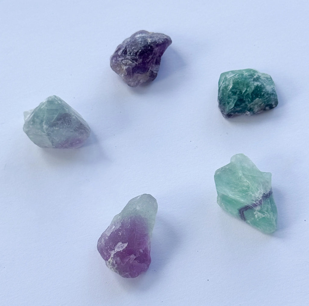 CocoMilkyWay crystal grid with fluorite, a spiritual tool for dream manifestation
