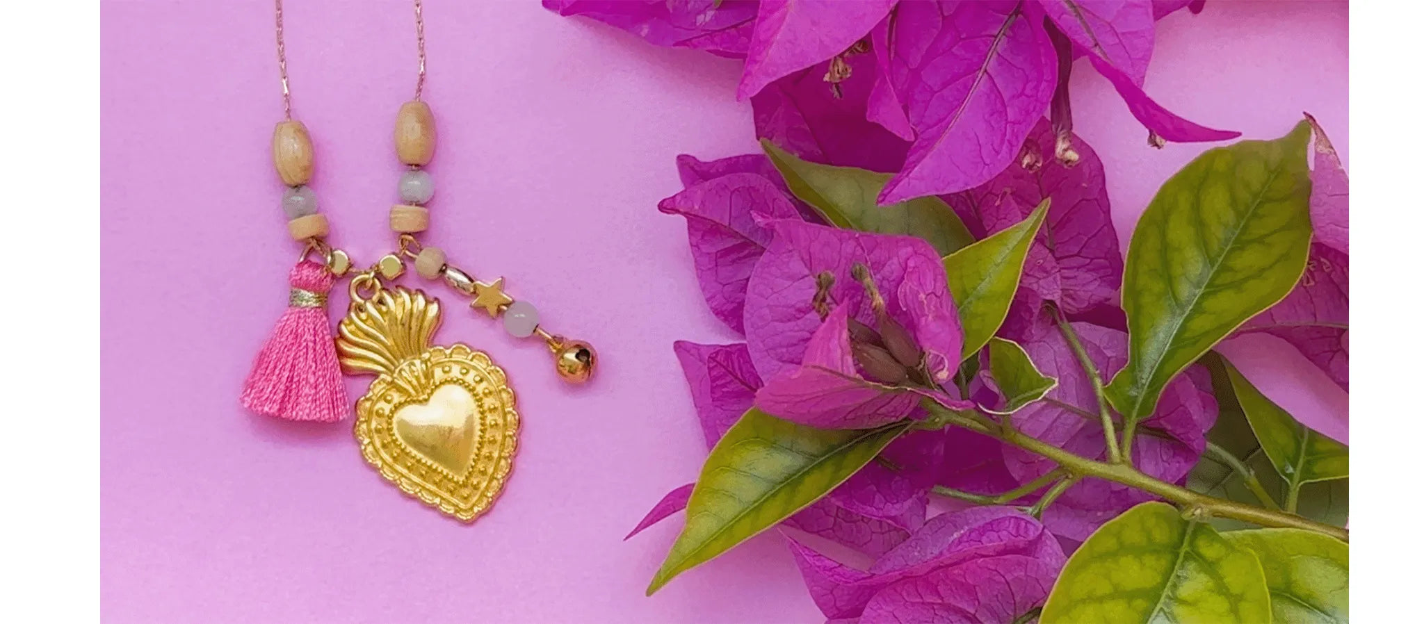CocoMilkyWay handmade Sacred Heart necklace, a meaningful piece inspired by Unconditional Love